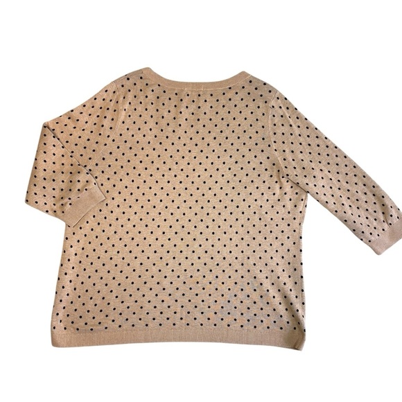 Lands End Polka Dot 100% Cotton Sweater 2XL - Picture 9 of 9